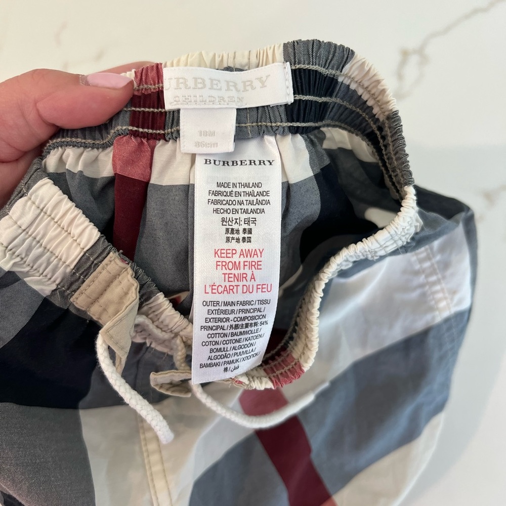 Boys Burberry Swim Trunks 18 M